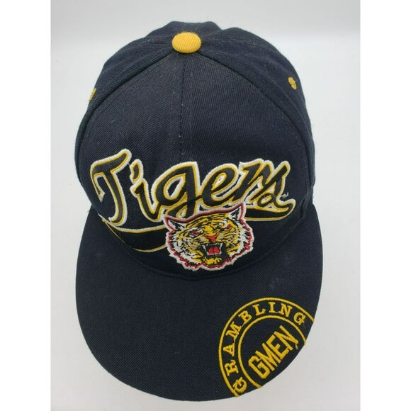 Grambling State Tigers Snapback Hat Cap Black Yellow Embroidered GMEN BigBoy - Picture 7 of 11